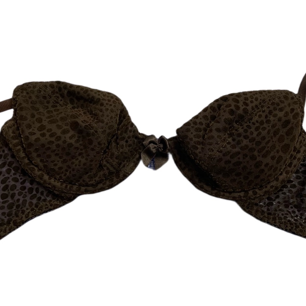 Cheetah print vintage bra